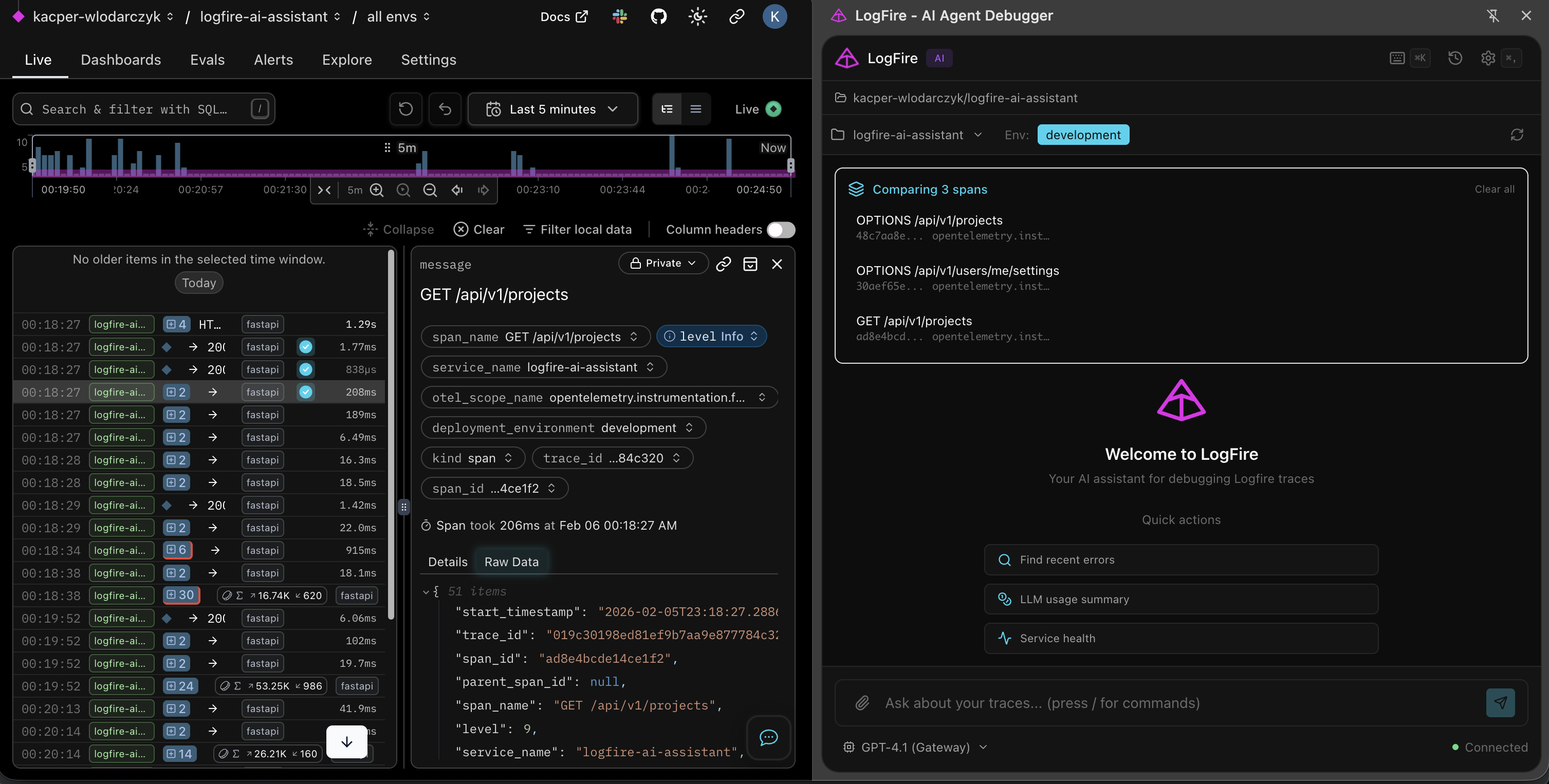 Span selection and context capture